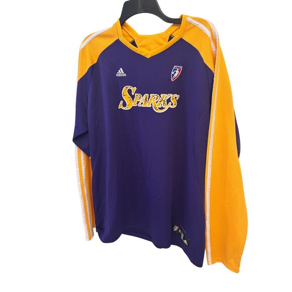 Adidas Vintage LA LOS ANGELES SPARKS SHOOTING SHIRT WNBA Jersey Womens XL - Picture 2 of 7